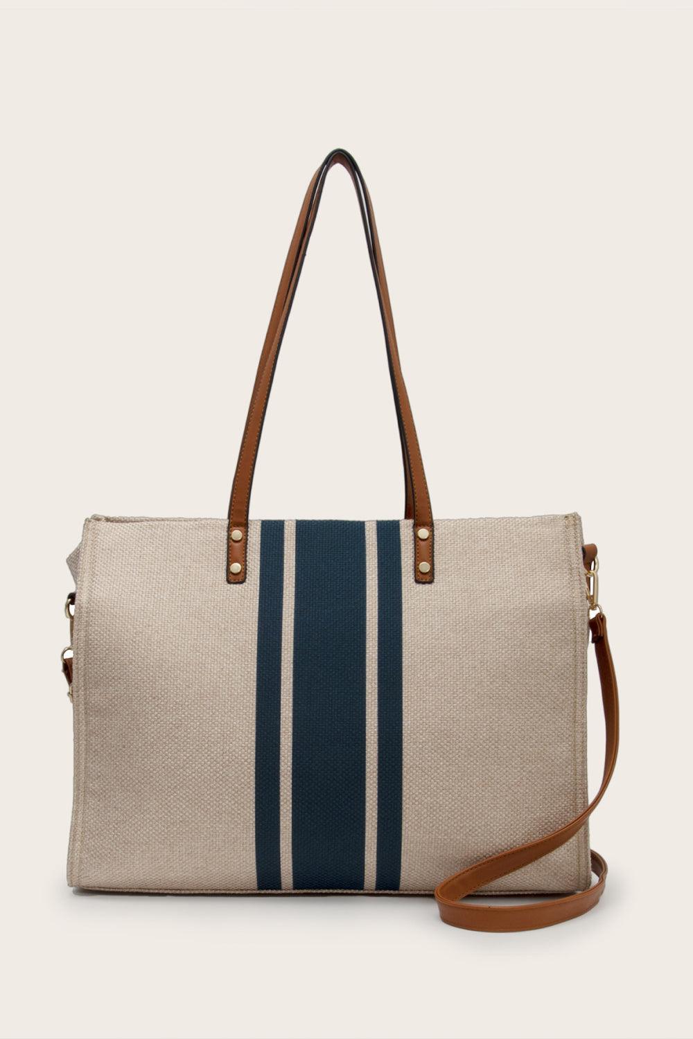 Striped Tote Bag CaRaUaNa Fashion