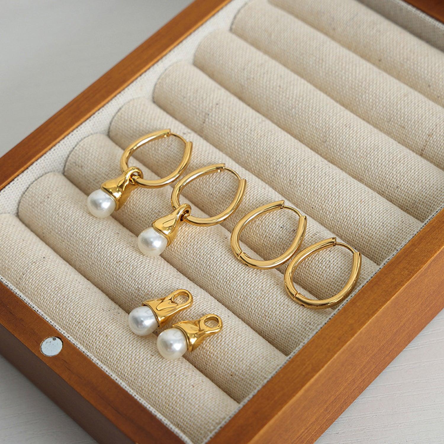 Titanium Steel Huggie Earrings Carauana Store