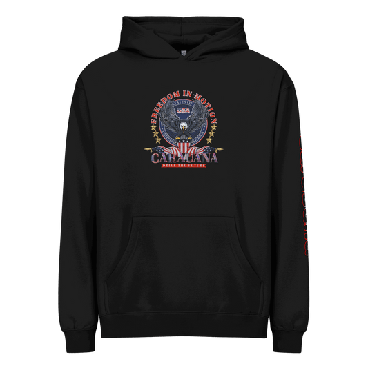 CaRaUaNa Unisex Hoodie Black Cotton CaRaUaNa Fashion