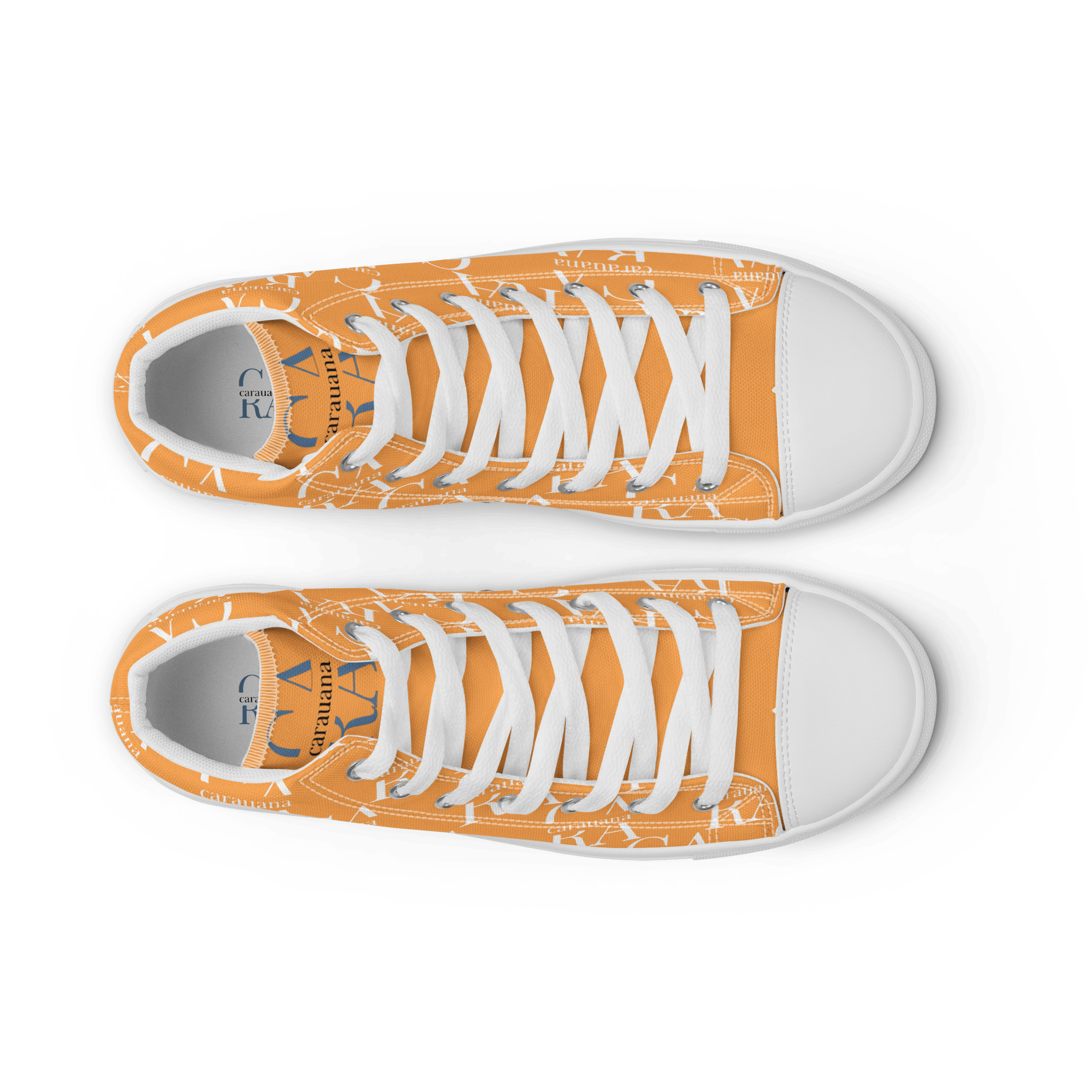 CARAUANA Hip Hop canvas shoes Orange Branded Carauana Store