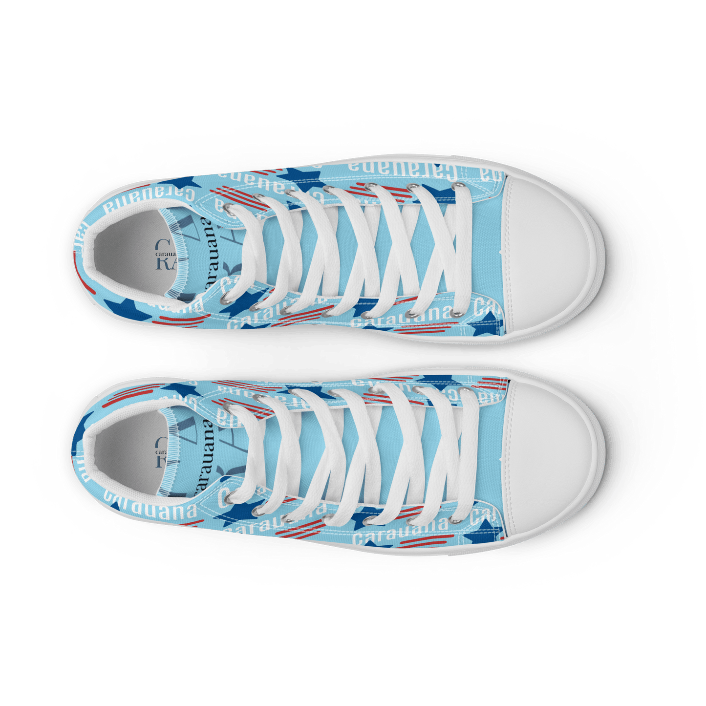 CARAUANA Hip Hop canvas shoes sky blue USA