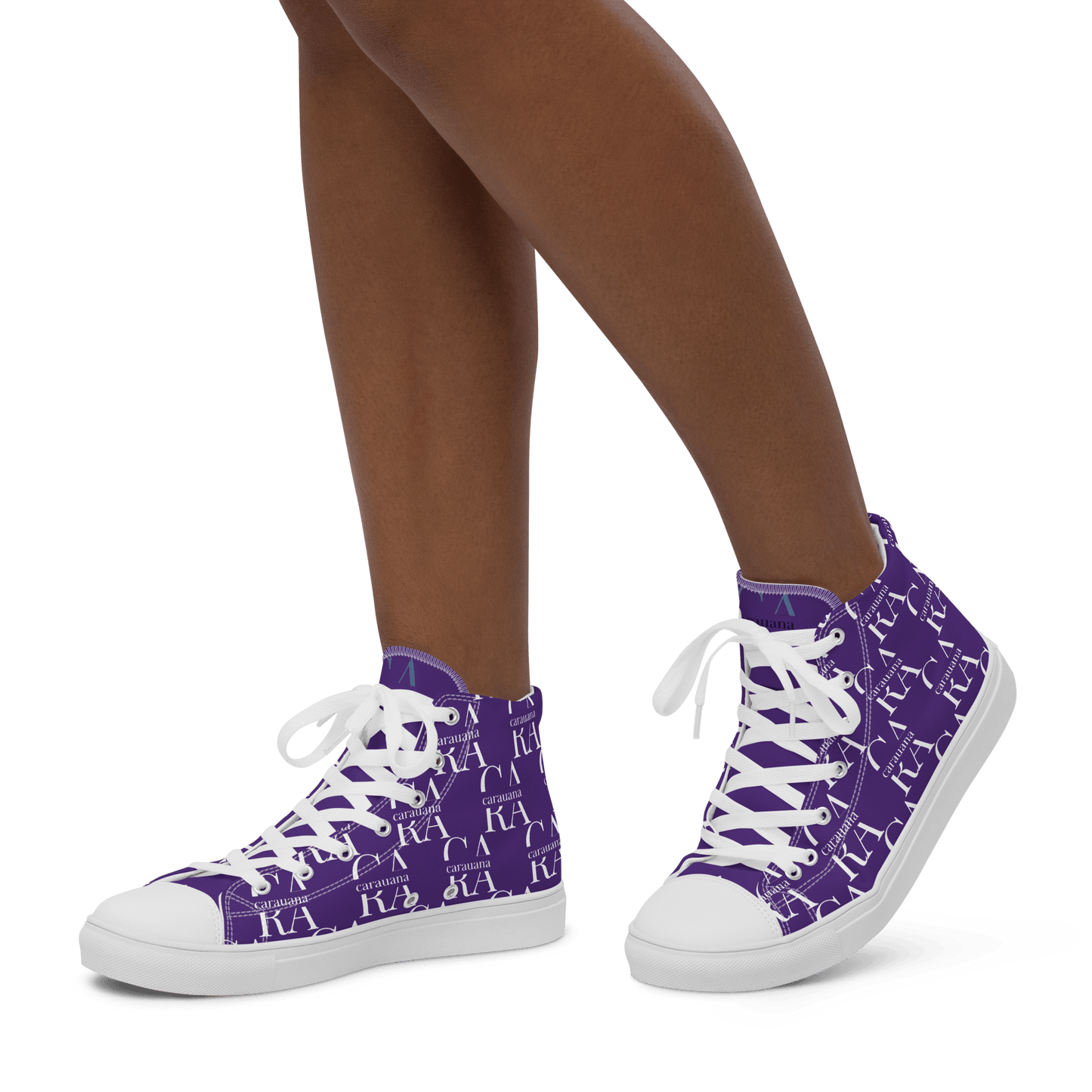 CARAUANA Hip Hop canvas shoes violet Branded