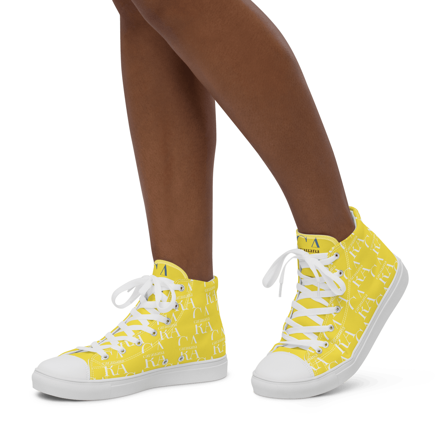 CARAUANA Hip Hop canvas shoes Yellow Branded