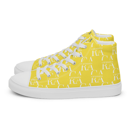 CARAUANA Hip Hop canvas shoes Yellow Branded