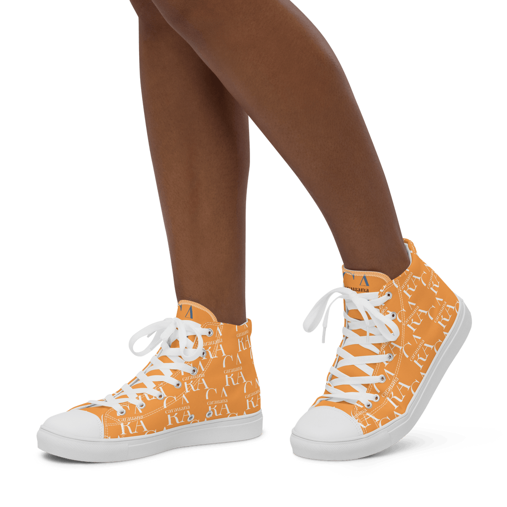 CARAUANA Hip Hop canvas shoes Orange Branded Carauana Store