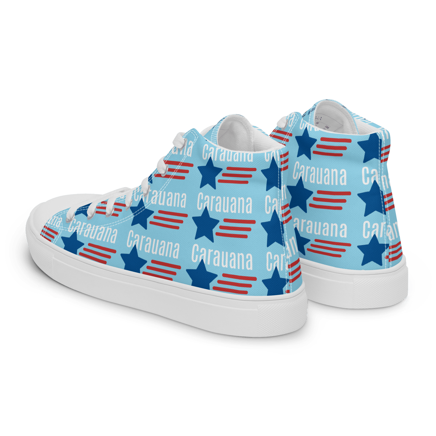 CARAUANA Hip Hop canvas shoes sky blue USA