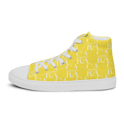 CARAUANA Hip Hop canvas shoes Yellow Branded