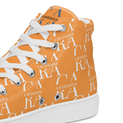 CARAUANA Hip Hop canvas shoes Orange Branded