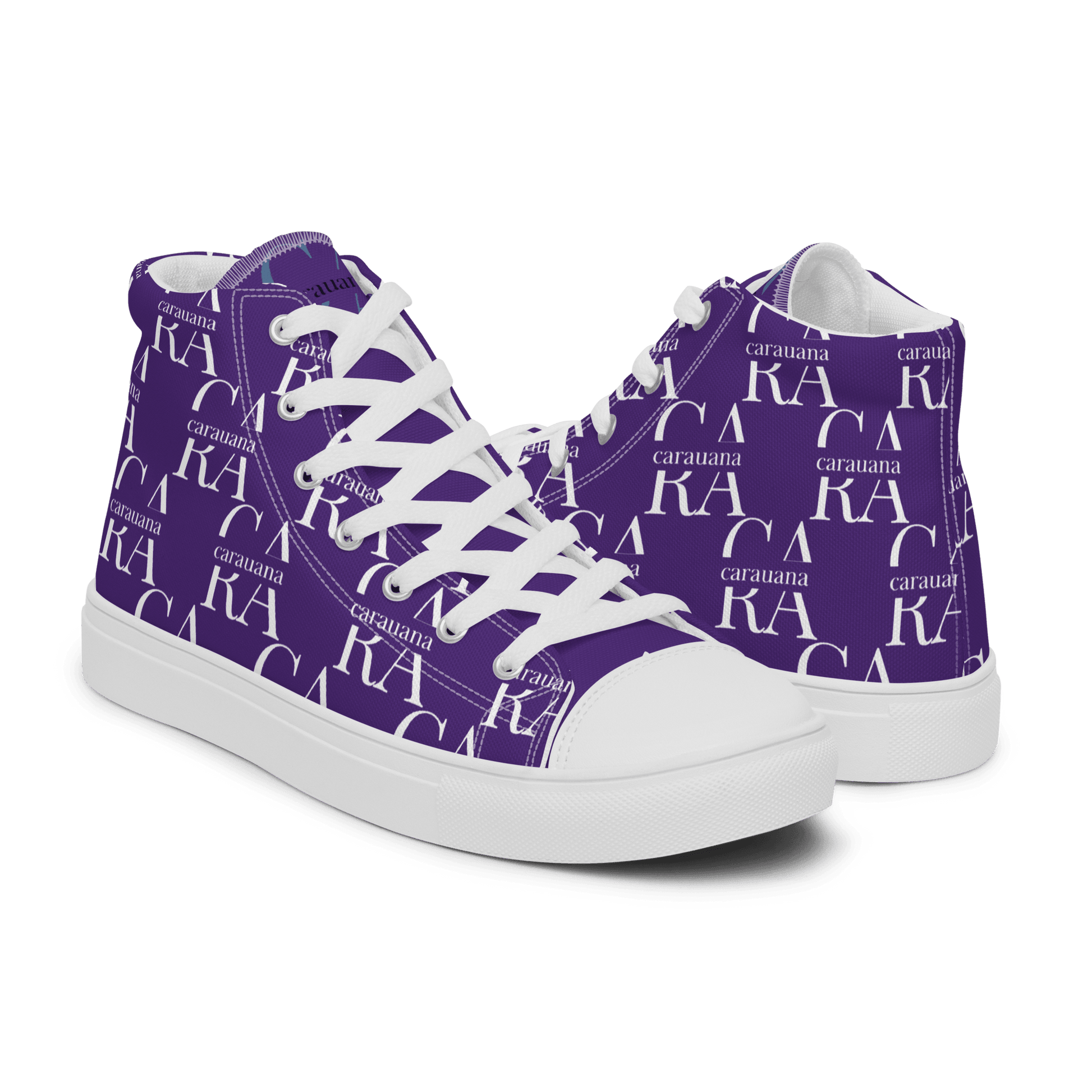 CARAUANA Hip Hop canvas shoes violet Branded