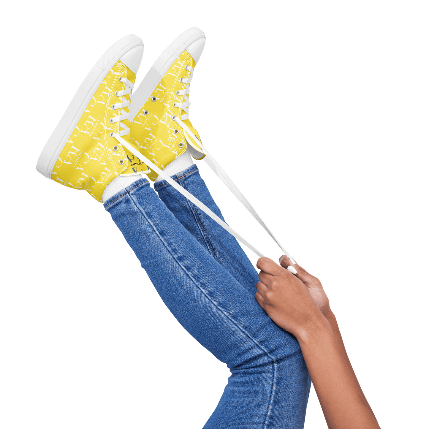 CARAUANA Hip Hop canvas shoes Yellow Branded