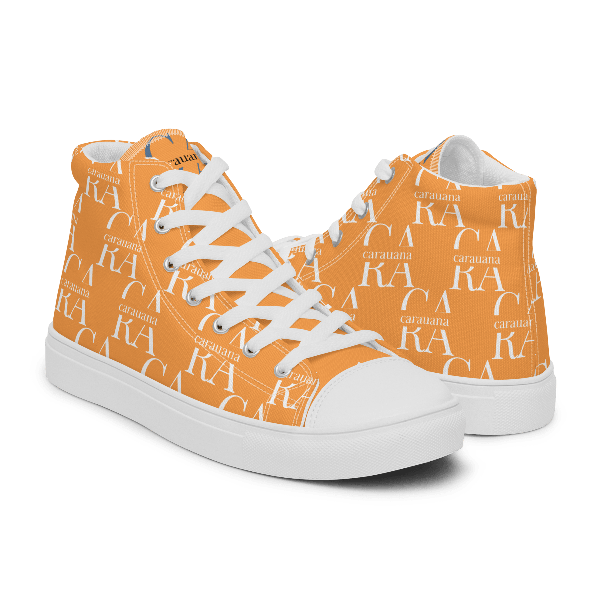 CARAUANA Hip Hop canvas shoes Orange Branded Carauana Store