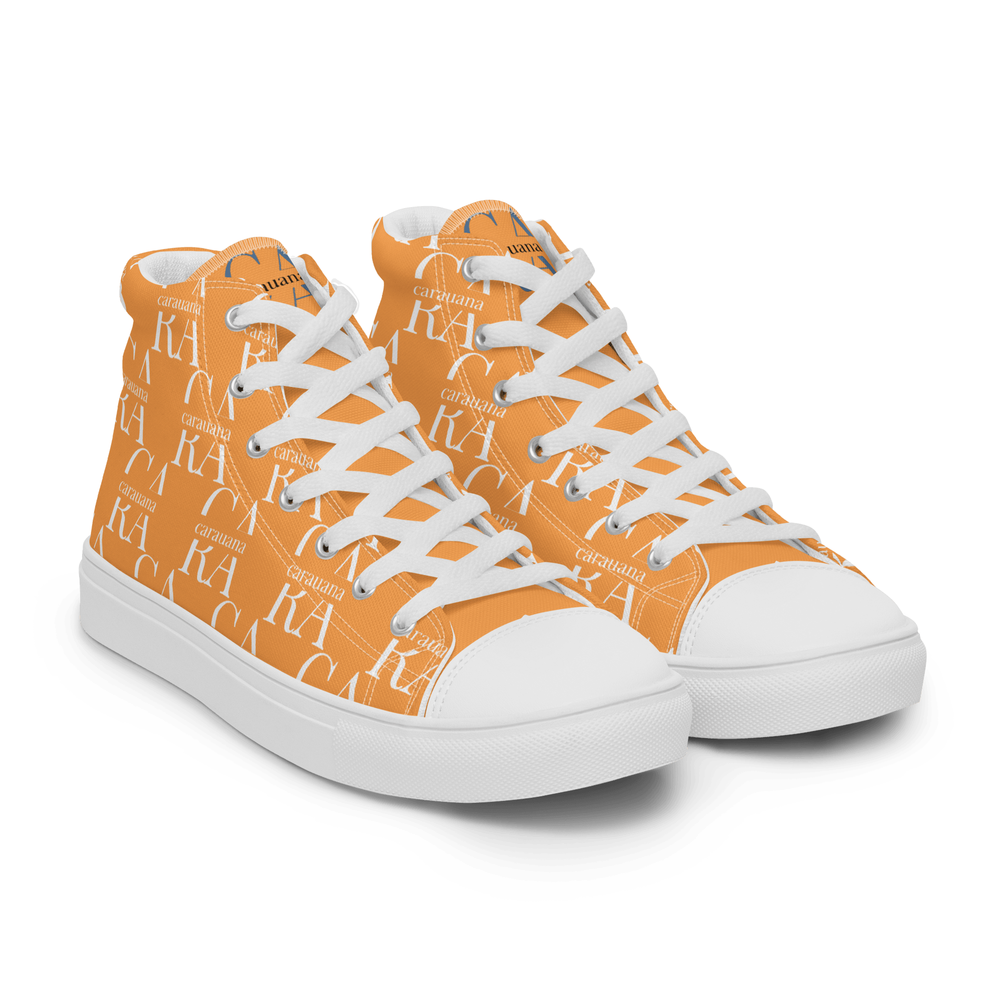 CARAUANA Hip Hop canvas shoes Orange Branded Carauana Store